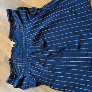 Ruffle Cap Sleeve Blouse